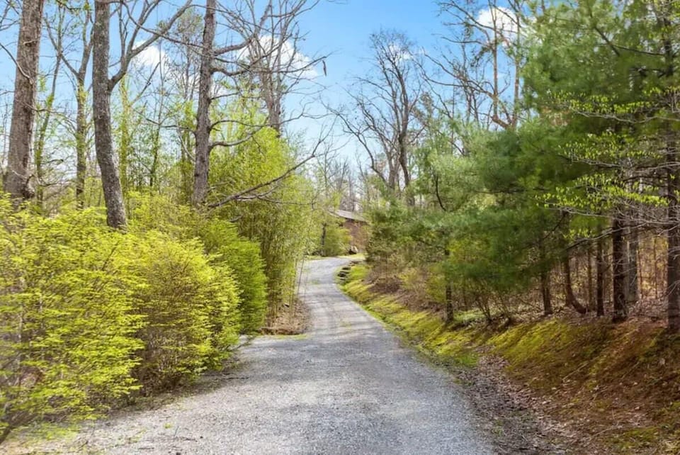 Driveway to the cottages