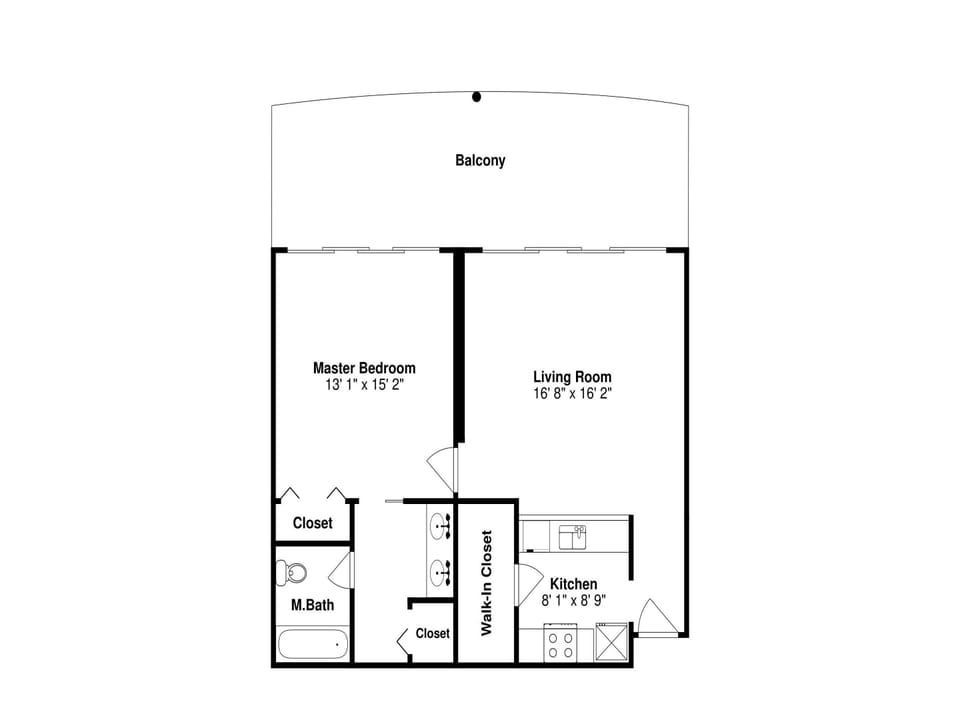 Long Beach Resort Tower II #305 | Floor Plan