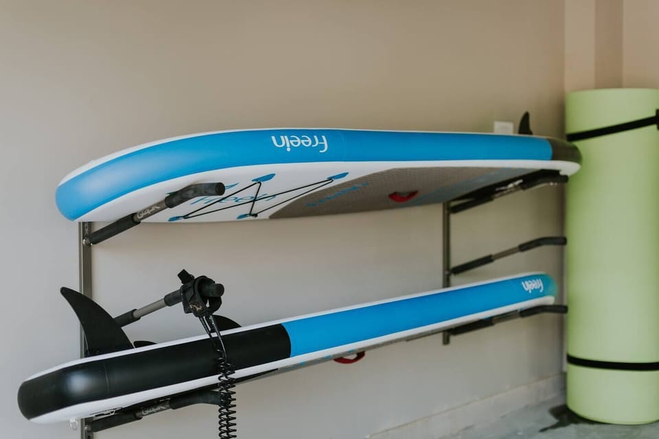 Two Stand Up Paddle Boards and the amazing Rubber Dockie :)