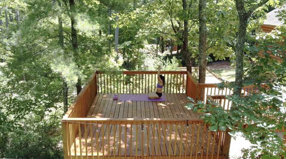 yoga/observation deck nestled in nature! 
