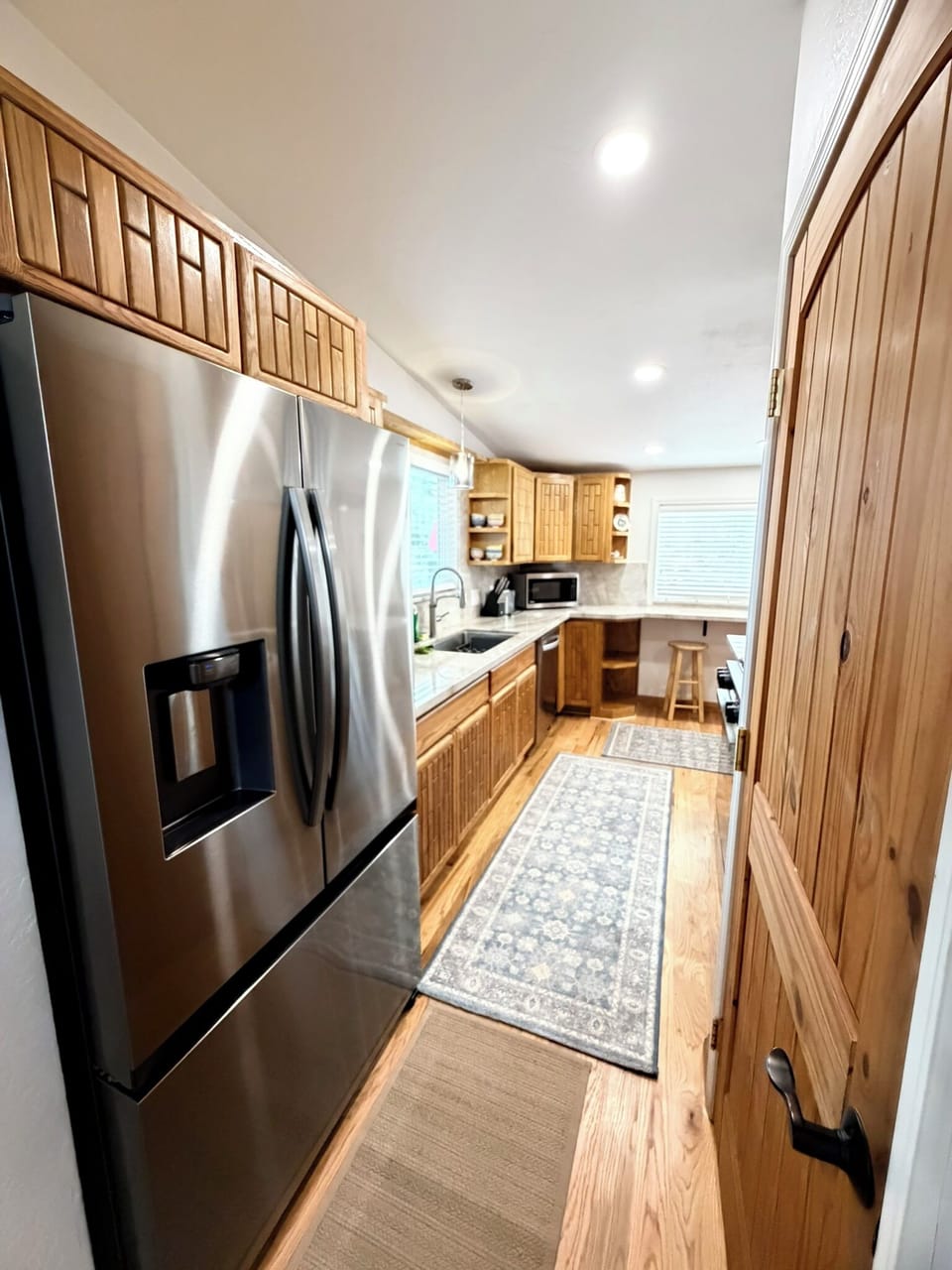 Main kitchen upstairs.