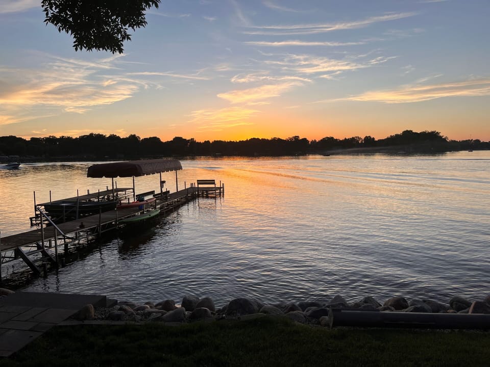 Sunset over George Lake