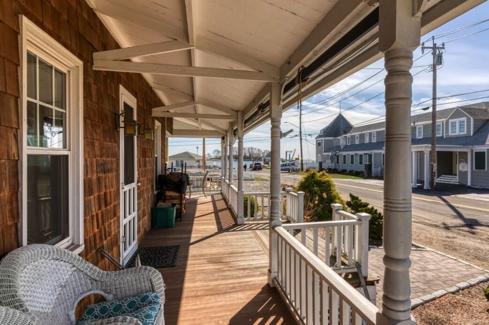 spacious front porch