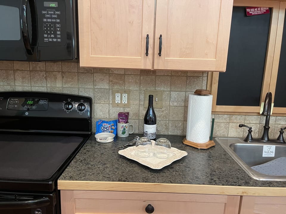 Complimentary bottle of wine.