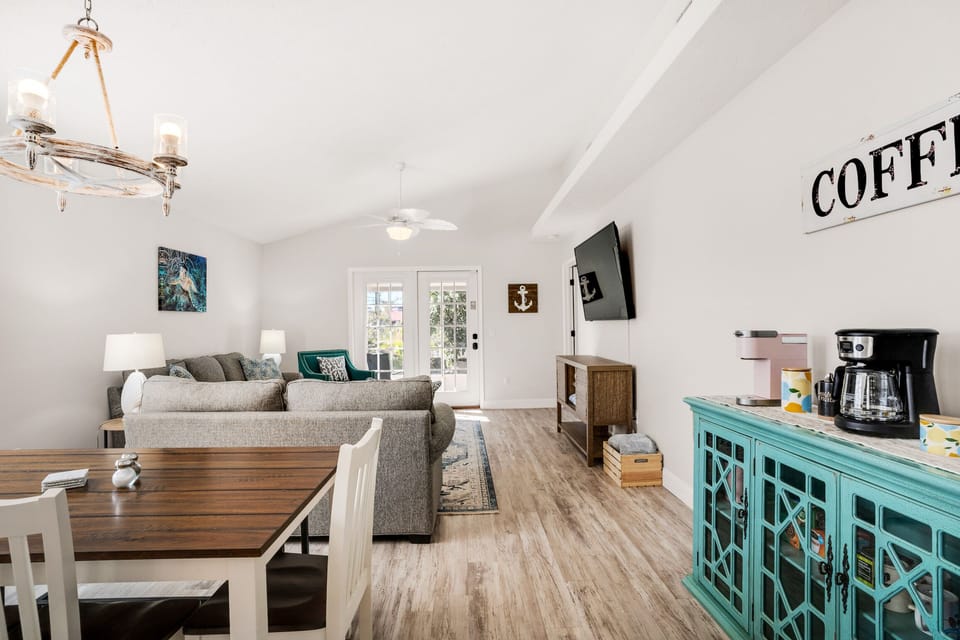Dining to living room view
