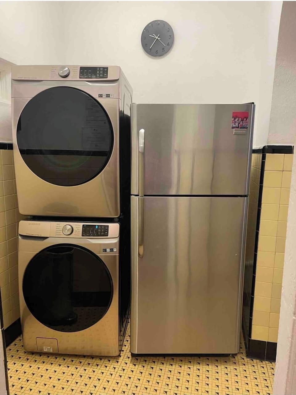 Kitchen and laundry are