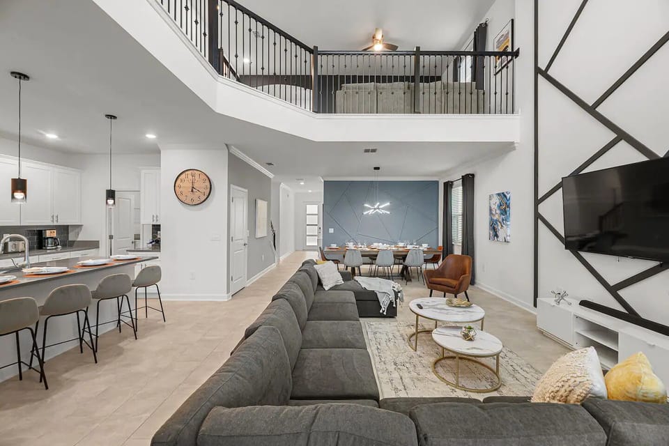 Family Room Overlooking Dining Area