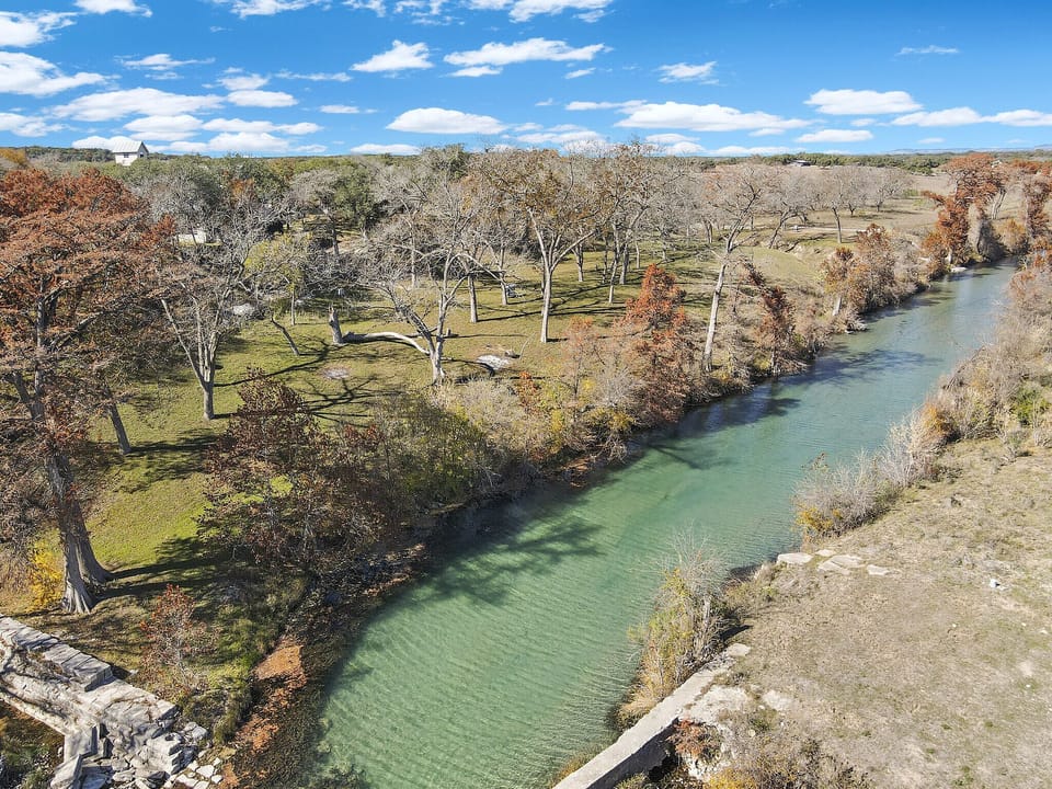 Ariel view of the river access