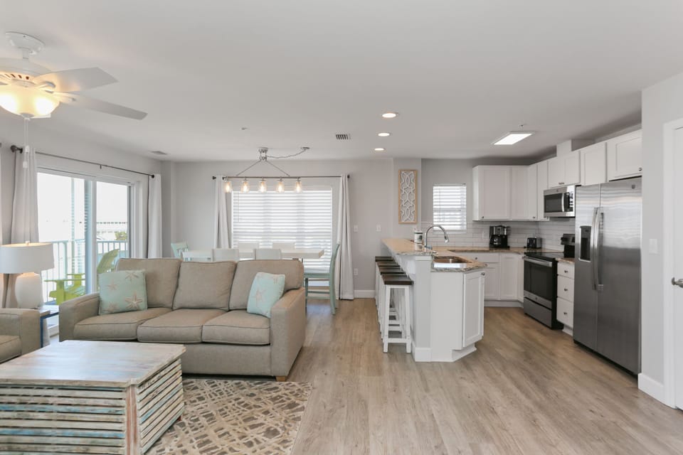 Living Room, Kitchen & Dining