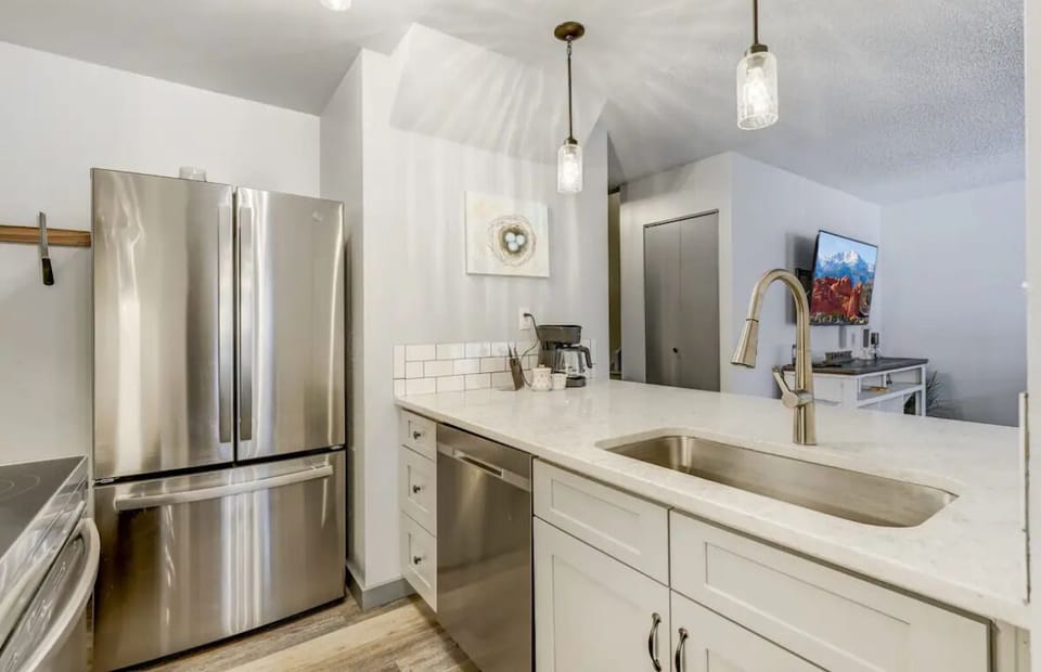 Modern Kitchen with Stove, Oven, Microwave, Dishwasher, Refrigerator and More