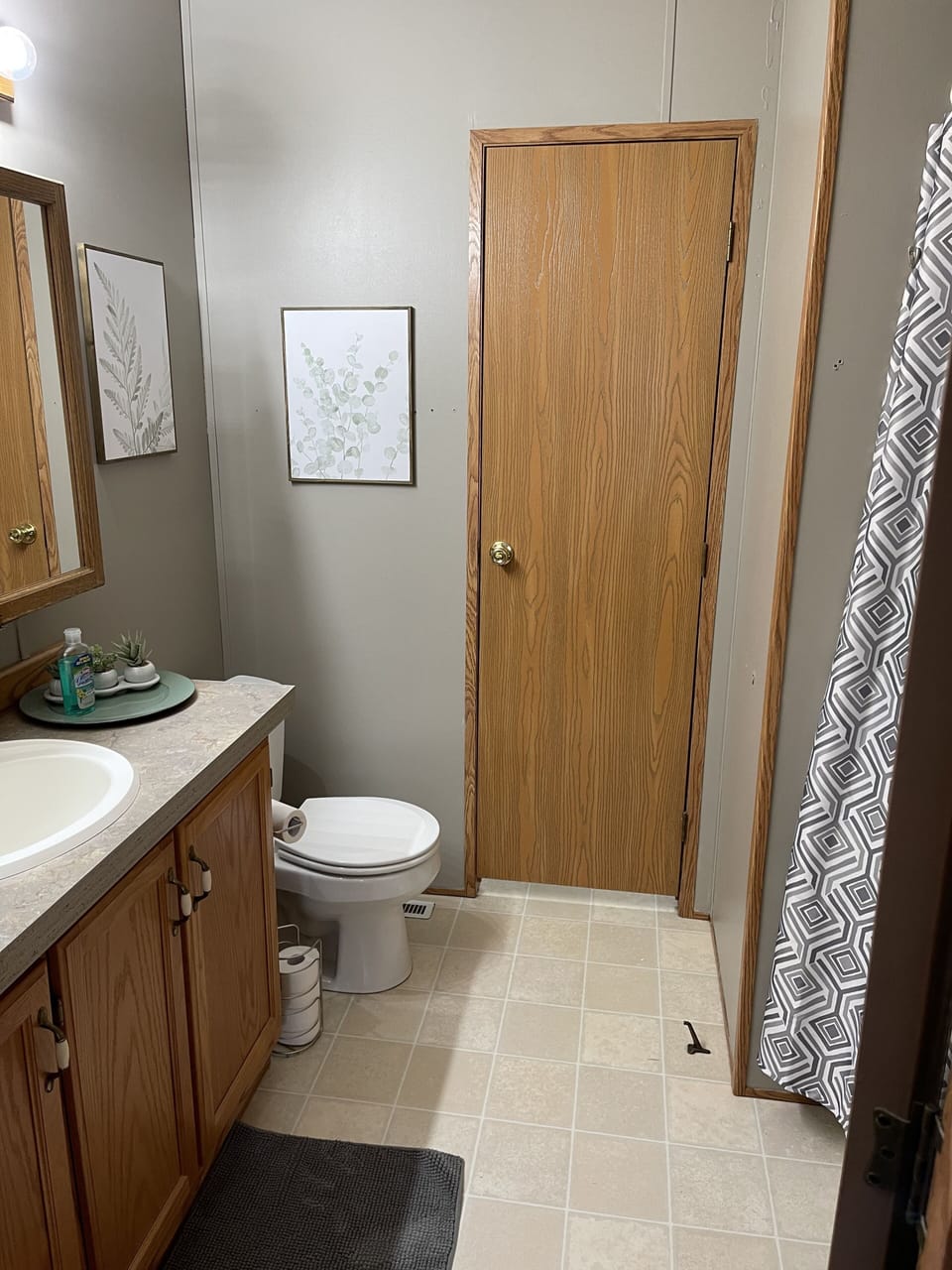 master bath - adjoining bedroom & entry