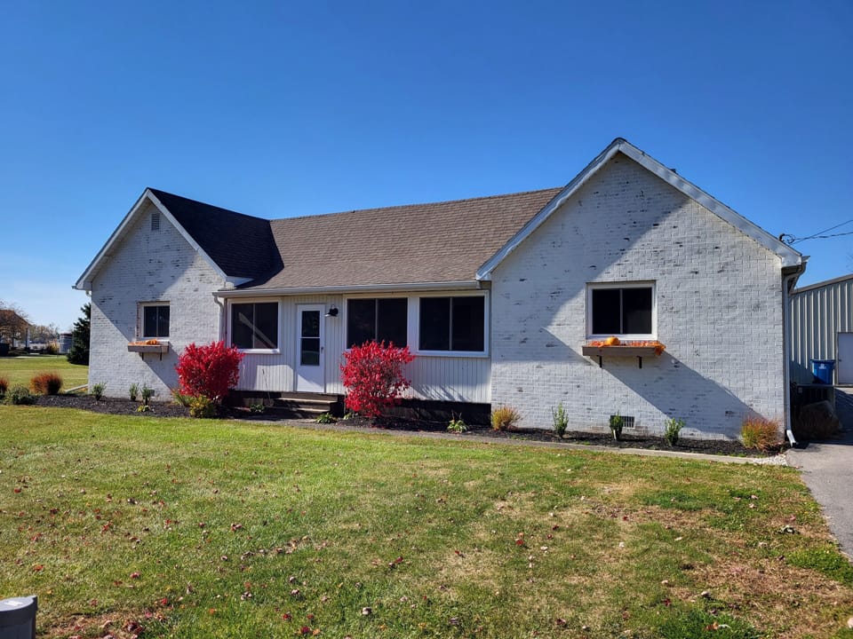 Exterior Front in October.