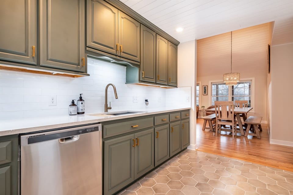 Kitchen just off the Great room