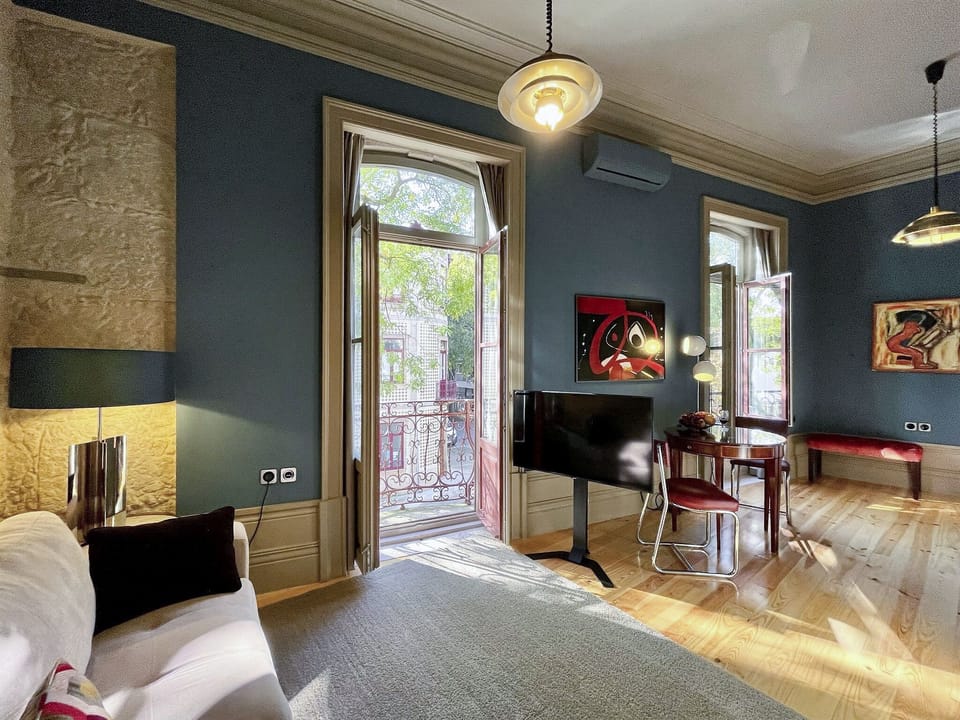 Living and dining area, and balcony 