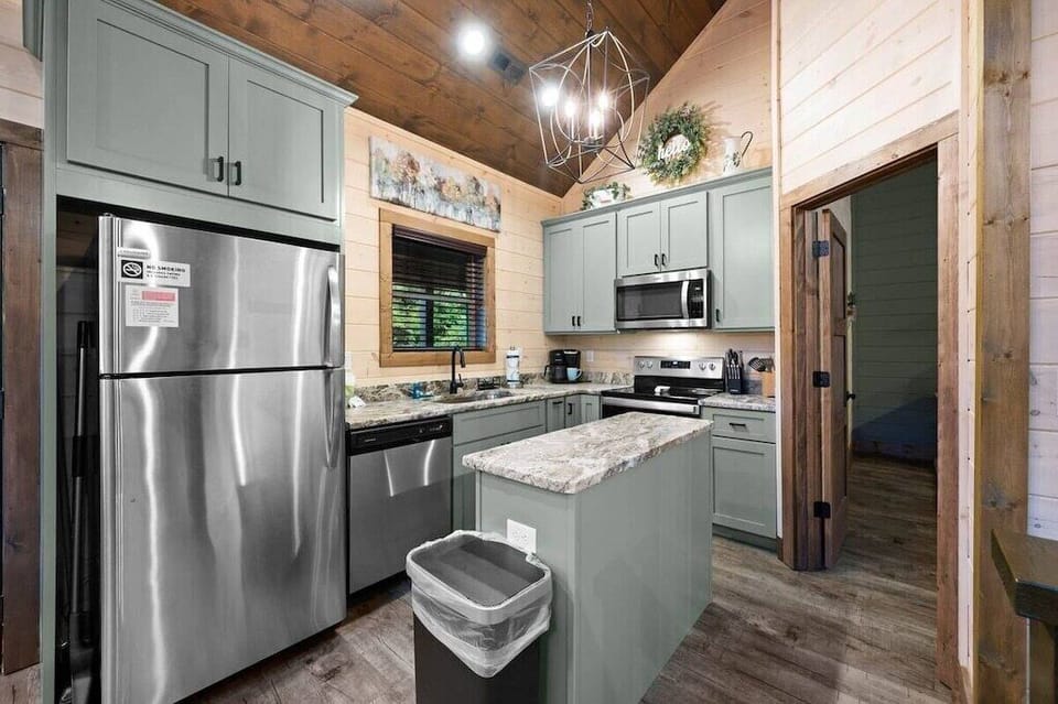 Hillside Haven's fully equipped kitchen