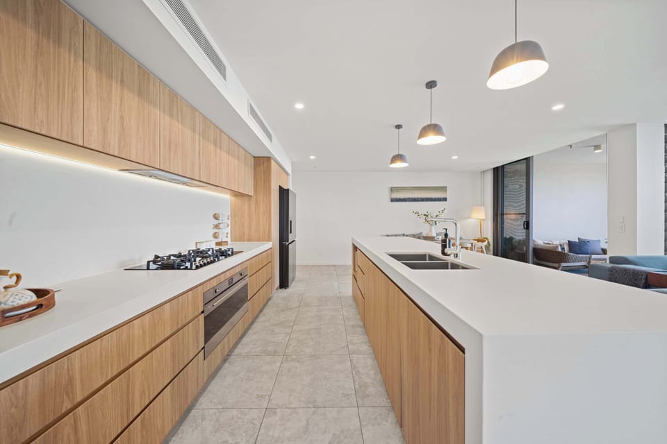 The kitchen is fully equipped with everything you need on your holiday
