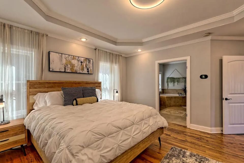 Master bath on main level.