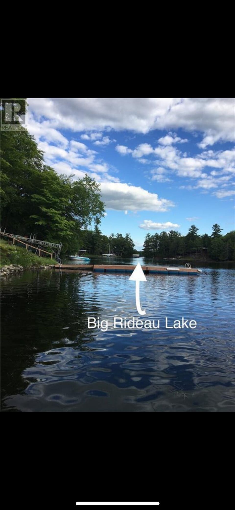 1,200 yards to Big Rideau Main Channel. 