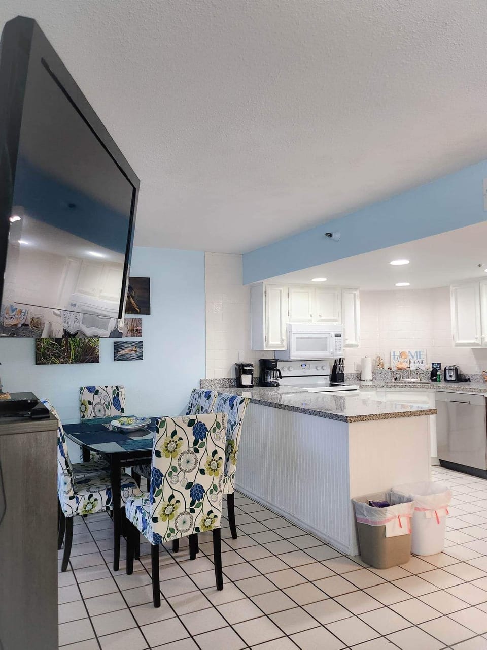 dining area and kitchen