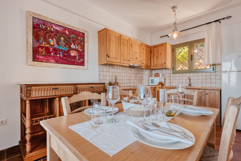 Maisonette dining area and kitchen.