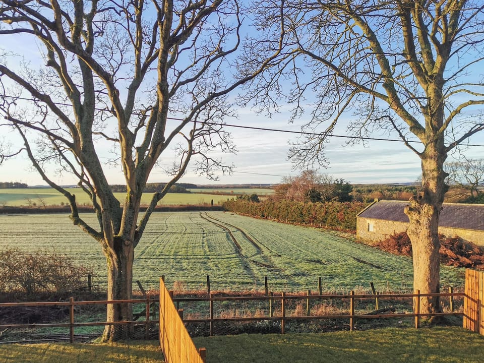 View over fields to rear of property | Ad Gefrin, Acklington, near Warkworth