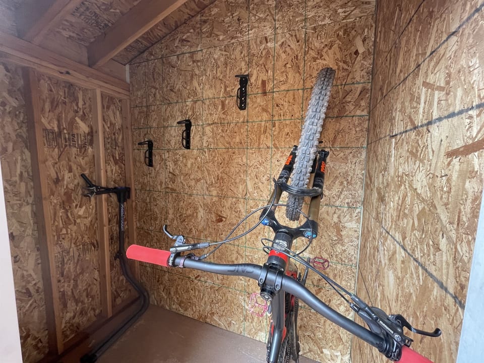 Bike Storage on the Front Patio (bike not included 😆)