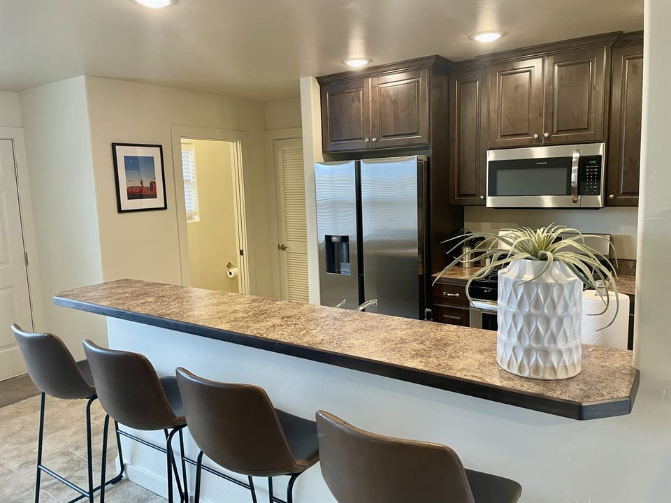Fully Equipped Kitchen & Half Bathroom