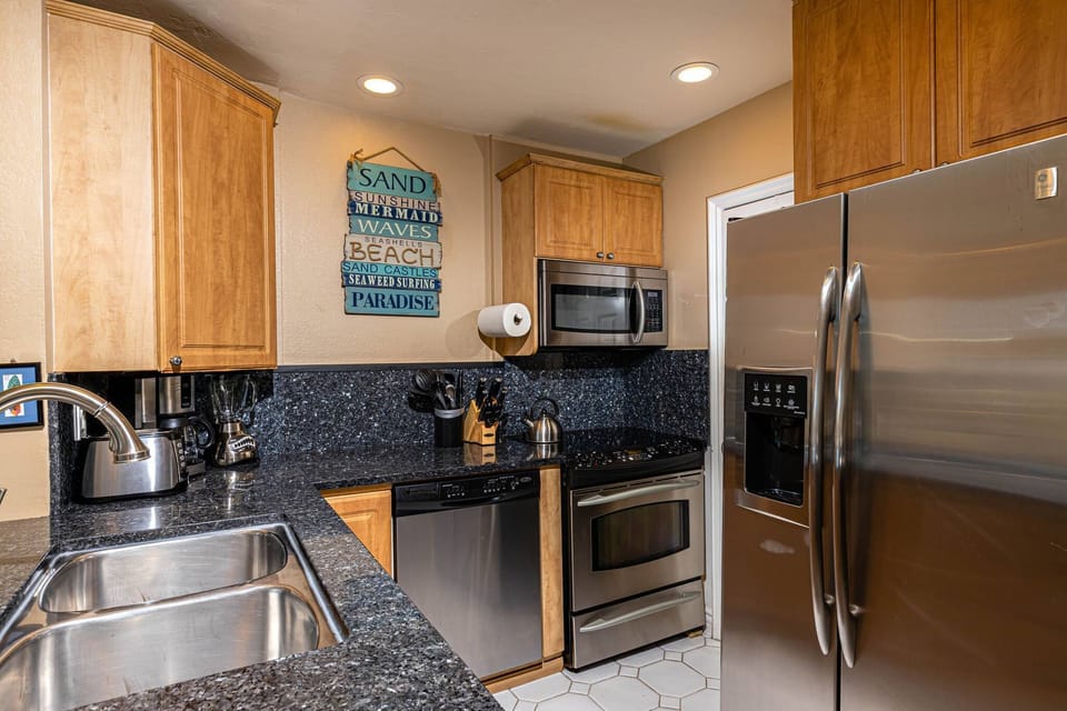Fully stocked kitchen