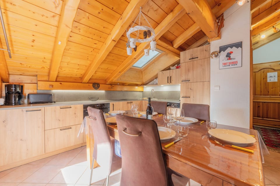 Kitchen and dining area