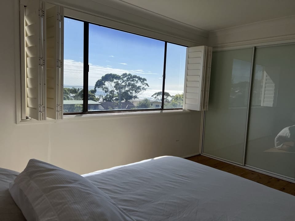 Master bedroom with ocean views.