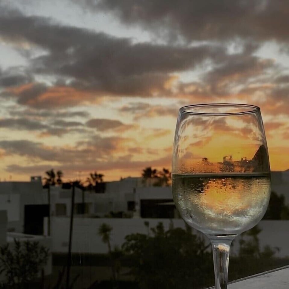 Sundowner time on the terrace