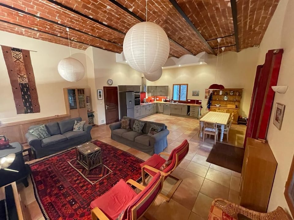 Huge living kitchen dining room