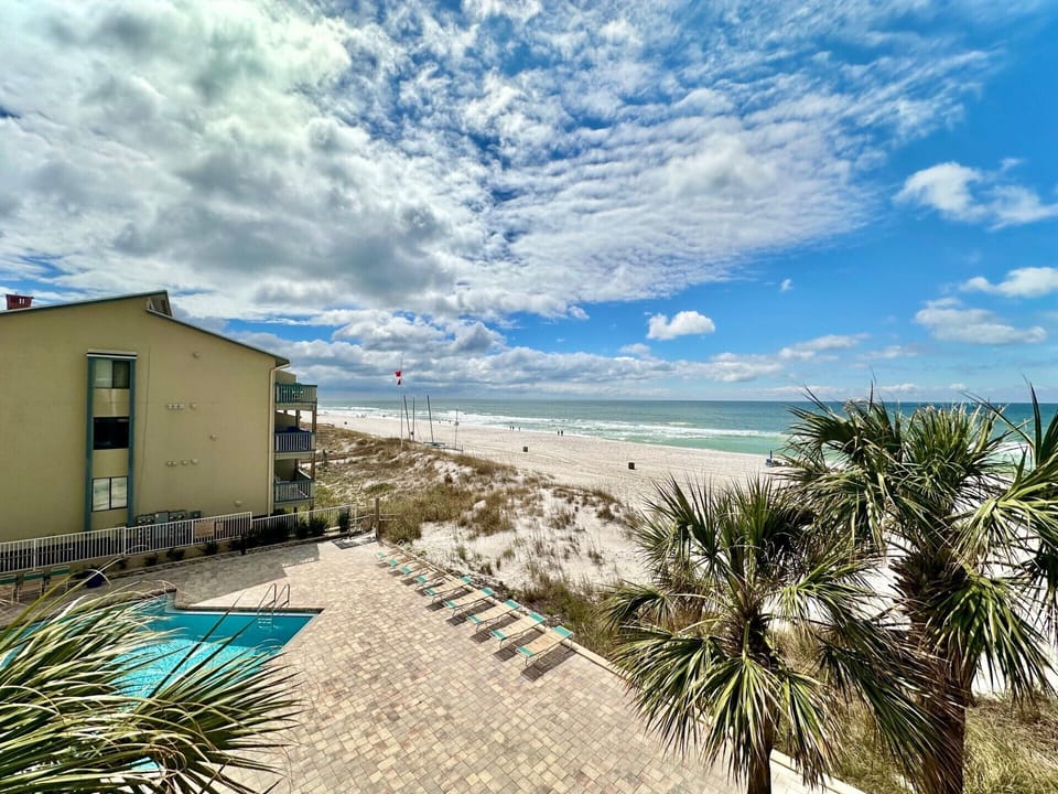 305 Balcony View of East Pool