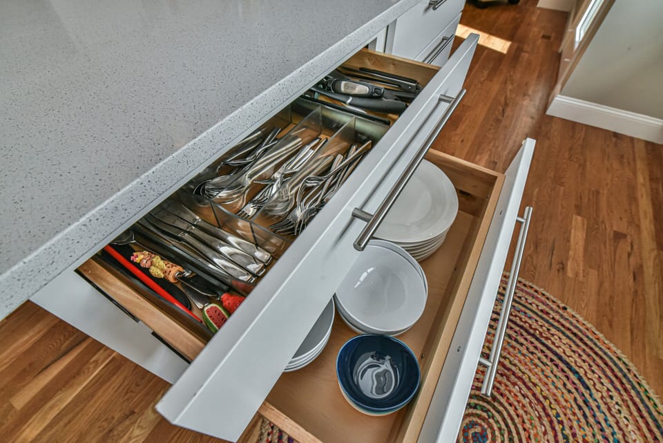 Our kitchen is very well equipped with everything you need for an extended stay