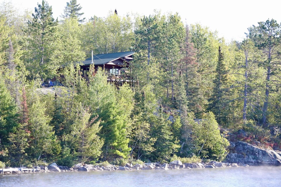 View of Cabin from the lake