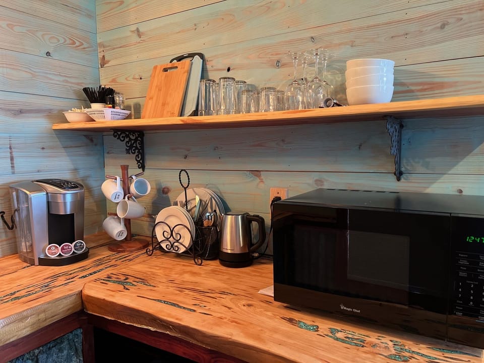 Dinnerware and Glassware for 4