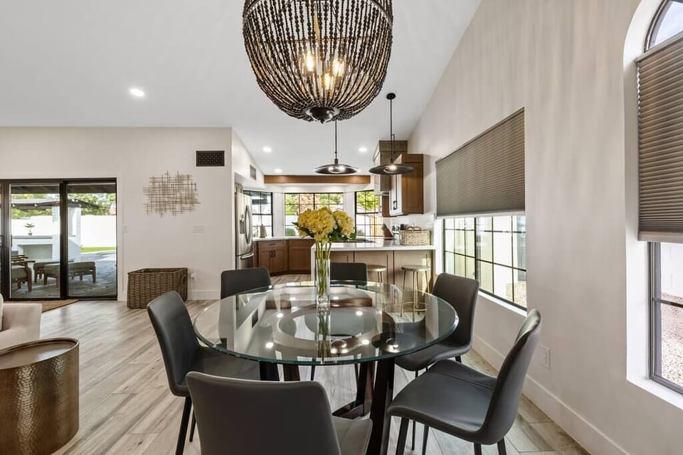 Coffee table area for morning breakfast!