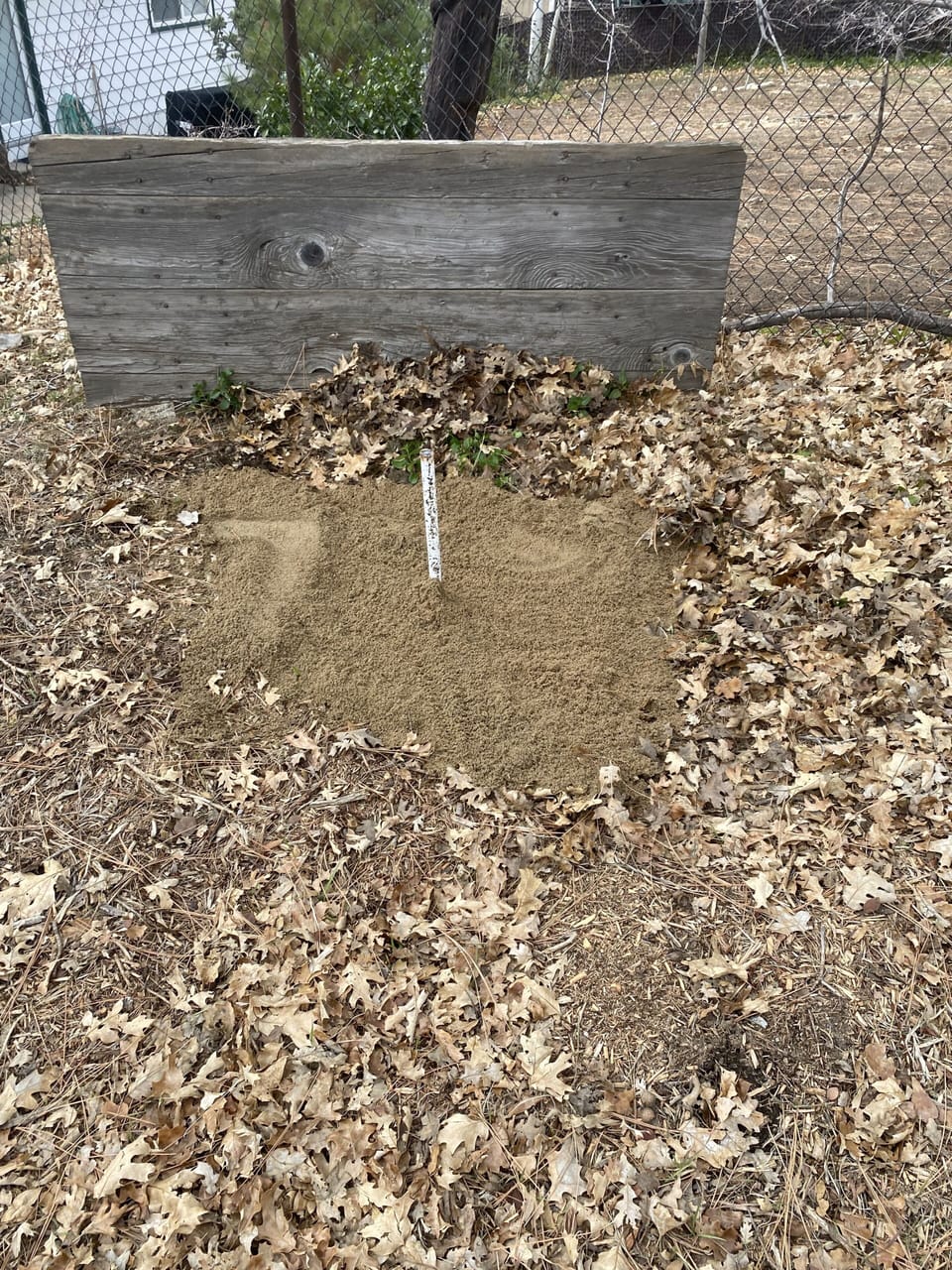 Horseshoe pit. 
