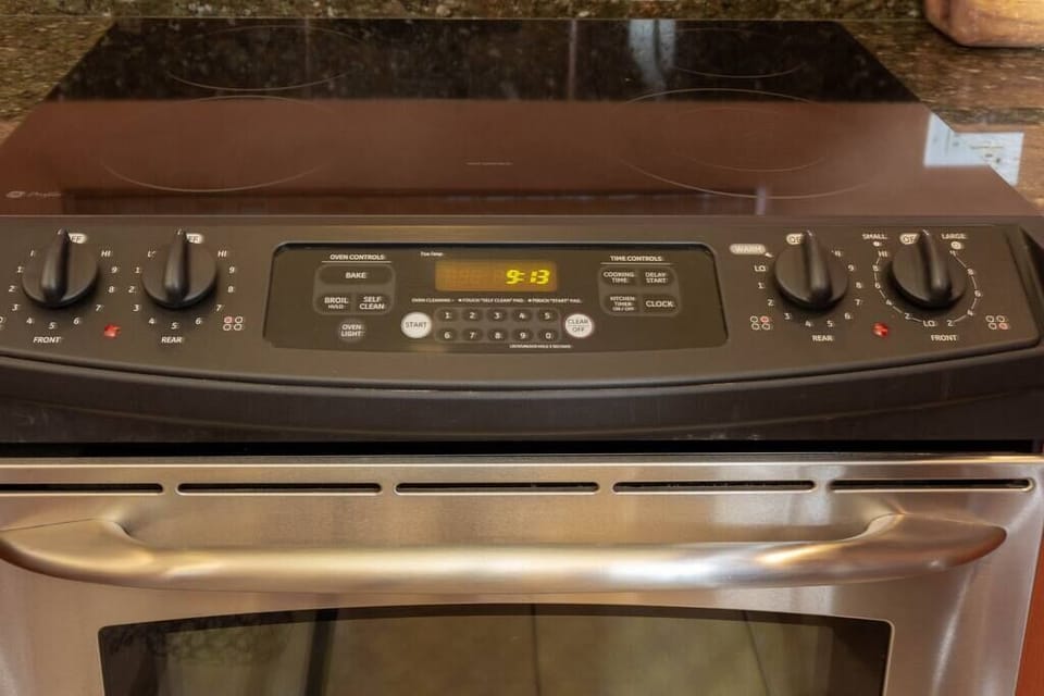 Stainless steel flat top electric stove