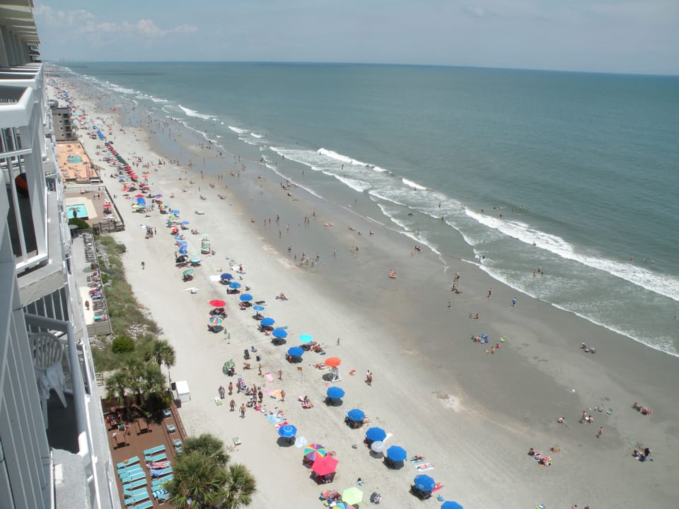 View to the North toward Surfside Beach and Myrtle Beach.