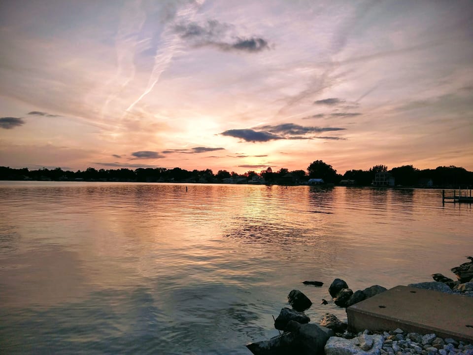 Breathtaking beauty of sunset at Buckeye Lake!