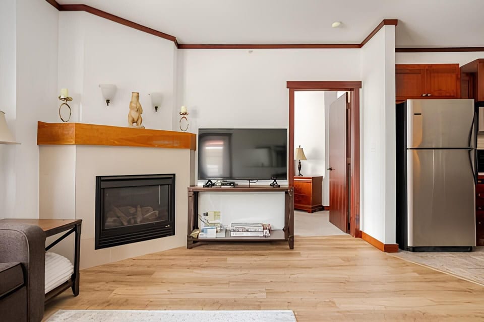 Tv and Fireplace in Living Room