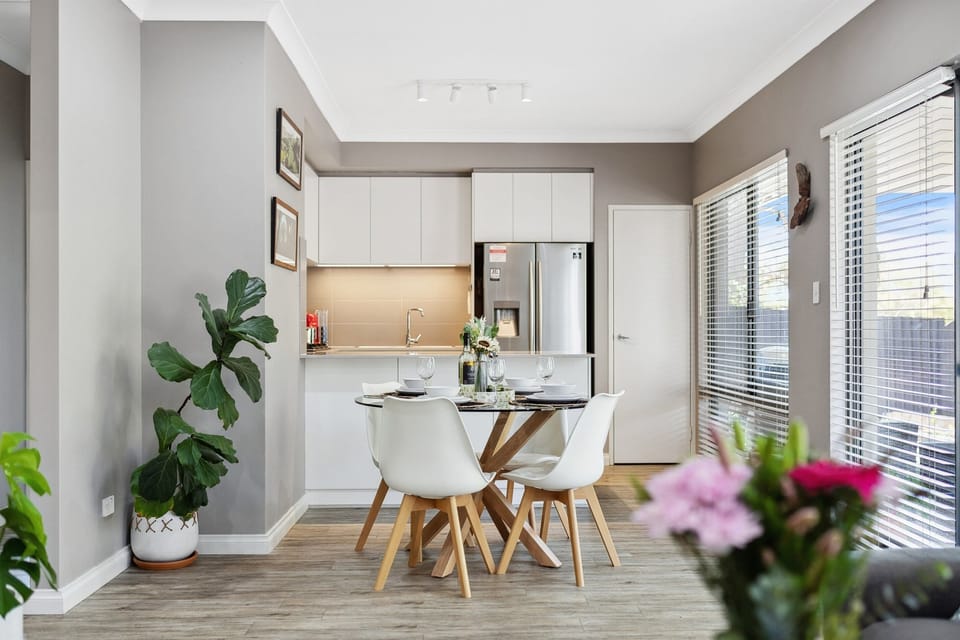 large open plan lounge, dining and kitchen