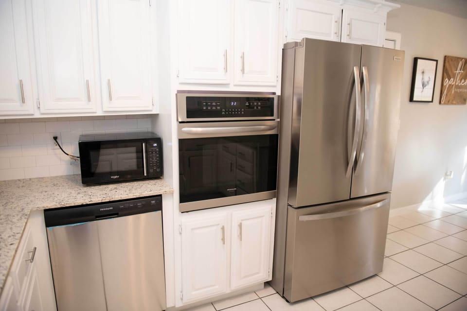 New stainless steel appliances