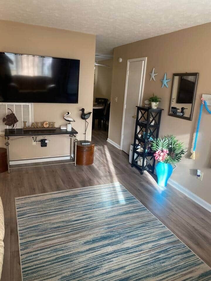 Living room with 60 " TV