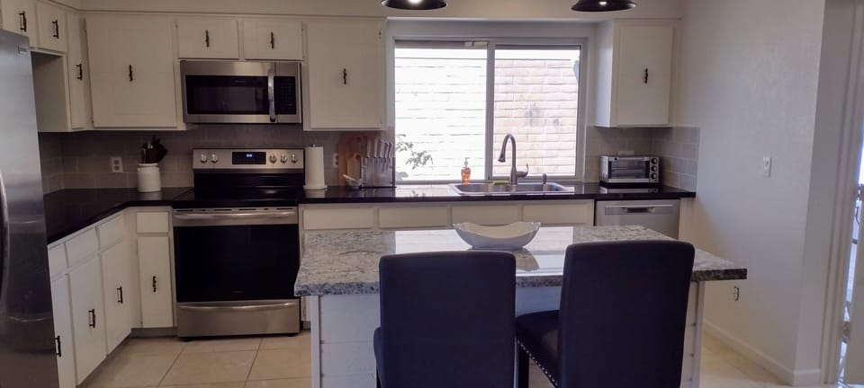 Large Kitchen with New Appliances and a Large Island