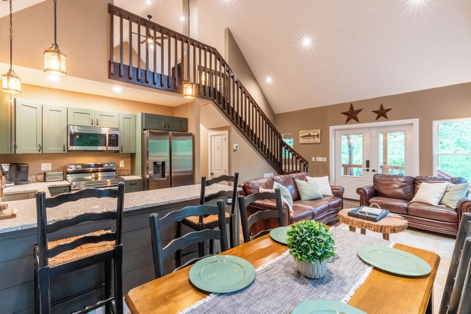 Loft area accessed from living area
