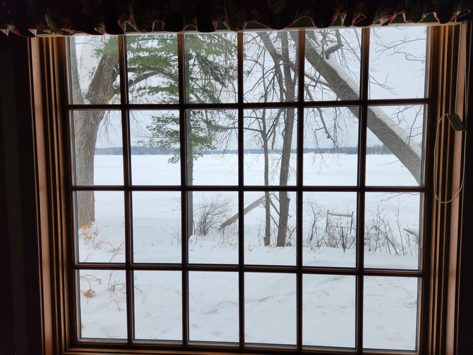 View of lake from master bedroom