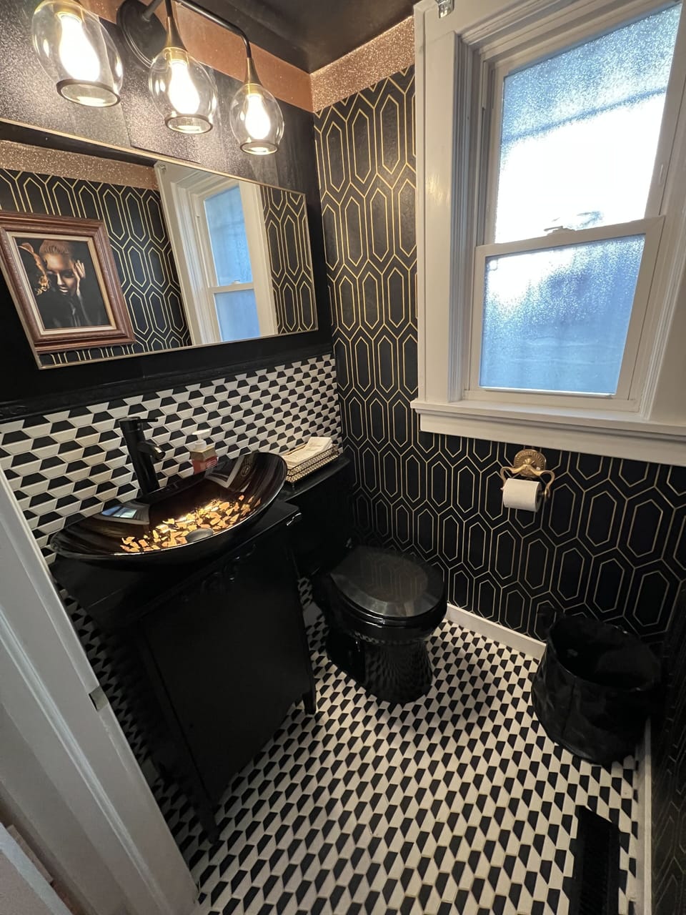 1/2 bath on first floor