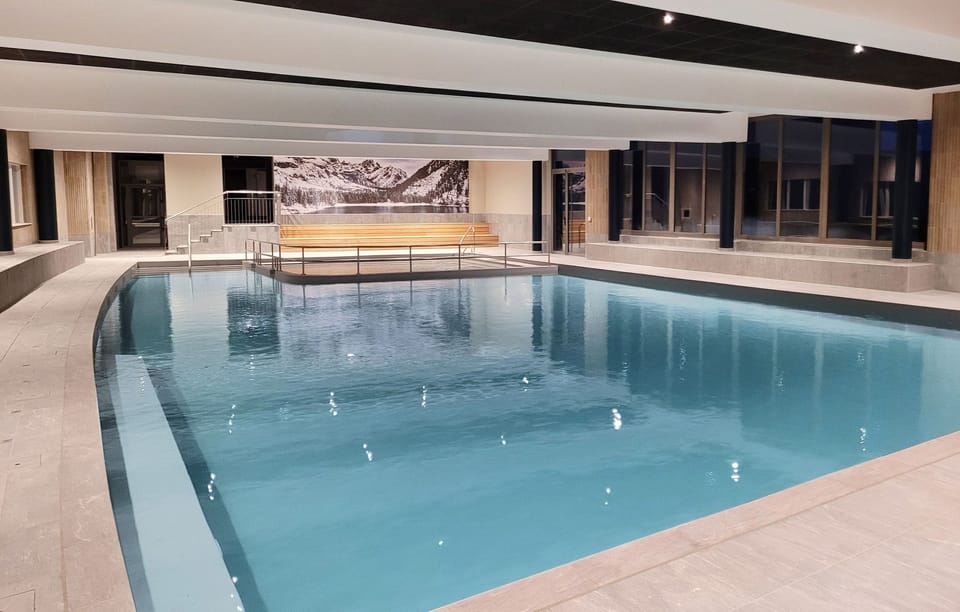 Spend time with family and friends in the indoor pool.